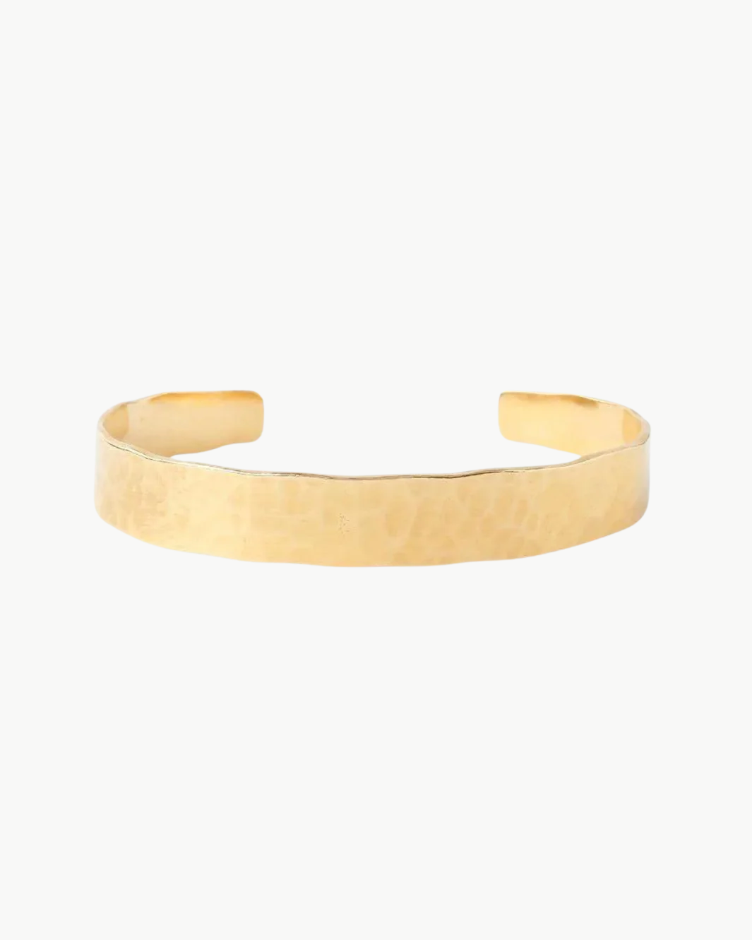 HAMMERED CUFF IN YELLOW GOLD by Chan Luu - Romi Boutique