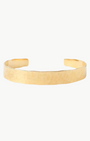 HAMMERED CUFF IN YELLOW GOLD by Chan Luu - Romi Boutique