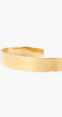 HAMMERED CUFF IN YELLOW GOLD by Chan Luu - Romi Boutique