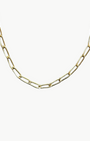 PAPERCLIP CHAIN NECKLACE IN YELLOW GOLD by Chan Luu - Romi Boutique