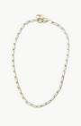 PAPERCLIP CHAIN NECKLACE IN YELLOW GOLD by Chan Luu - Romi Boutique