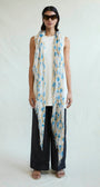 CASHMERE AND SILK SCARF IN LAGOON by Chan Luu - Romi Boutique