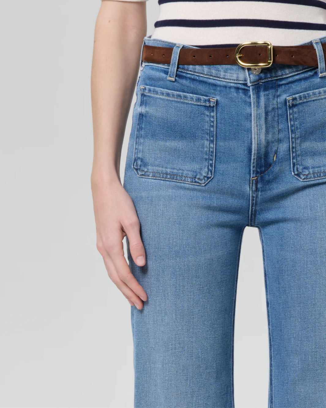 KIMBERLY PATCH POCKET FLARE by Citizens - Romi Boutique