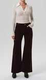KIMBERLY FLARE W/ HORSEBIT CORDUROY IN MAHOGANY by Citizens - Romi Boutique