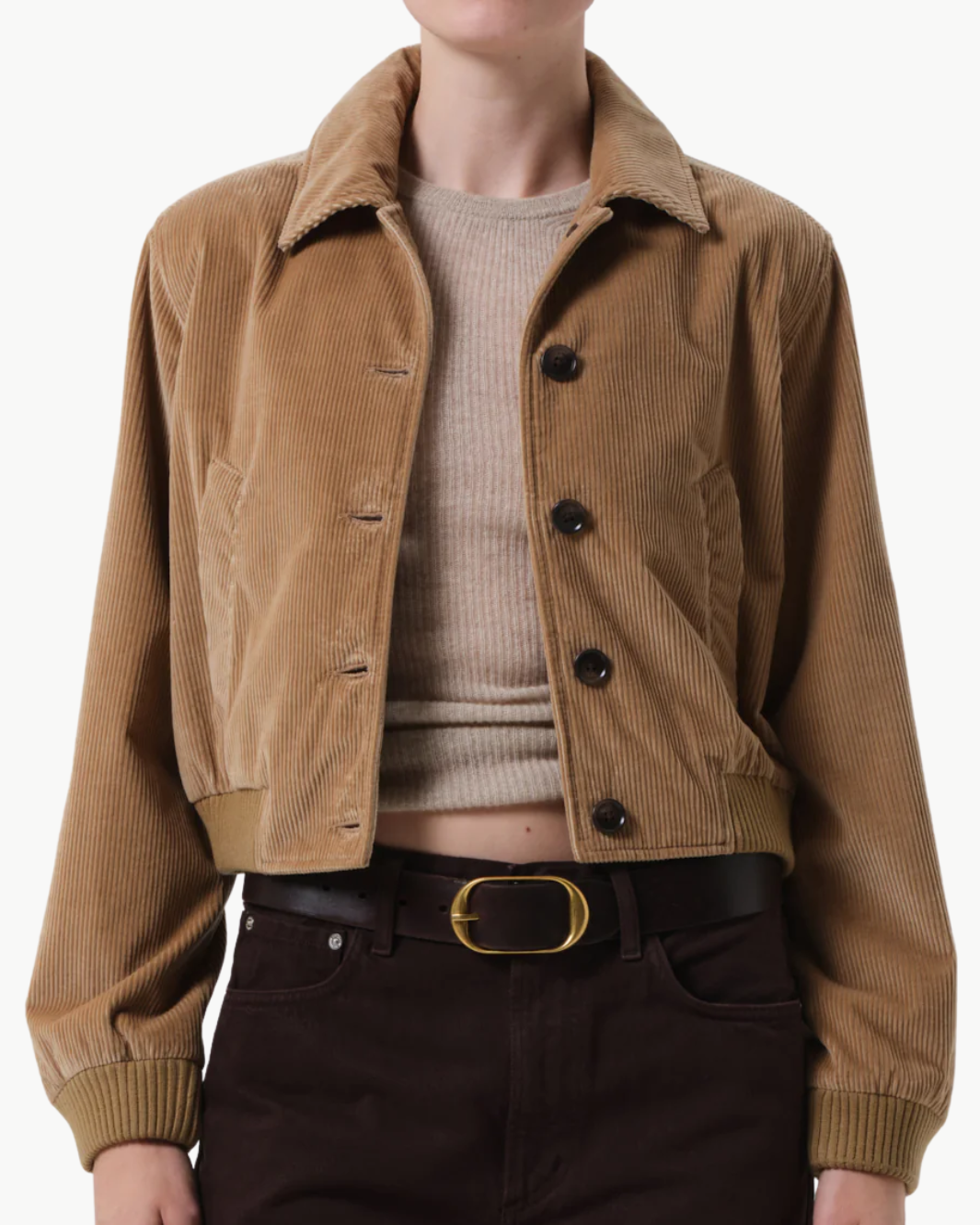 LOLA EVE BOMBER IN AMBER - Romi Boutique