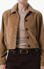 LOLA EVE BOMBER IN AMBER - Romi Boutique