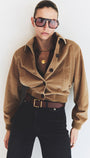 LOLA EVE BOMBER IN AMBER - Romi Boutique