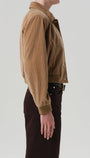 LOLA EVE BOMBER IN AMBER - Romi Boutique