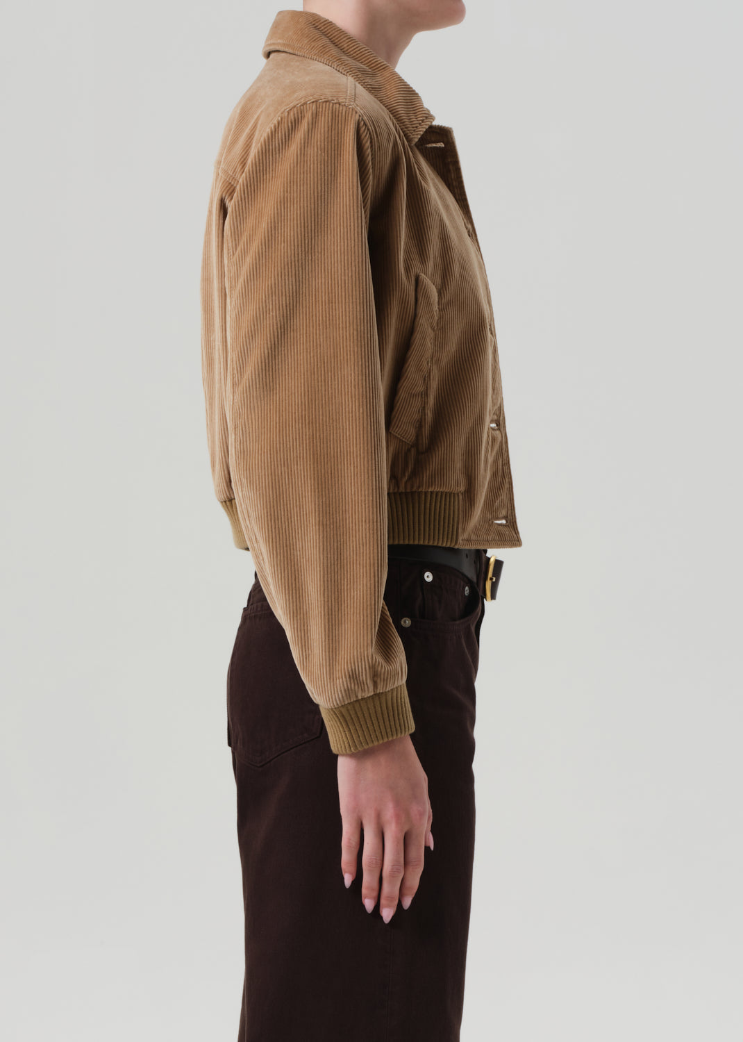 LOLA EVE BOMBER IN AMBER - Romi Boutique