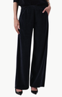 BRYNN DRAWSTRING VELOUR PANT IN NOTTE - Romi Boutique