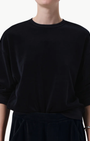VINTAGE VELOUR CREWNECK IN NOTTE - Romi Boutique
