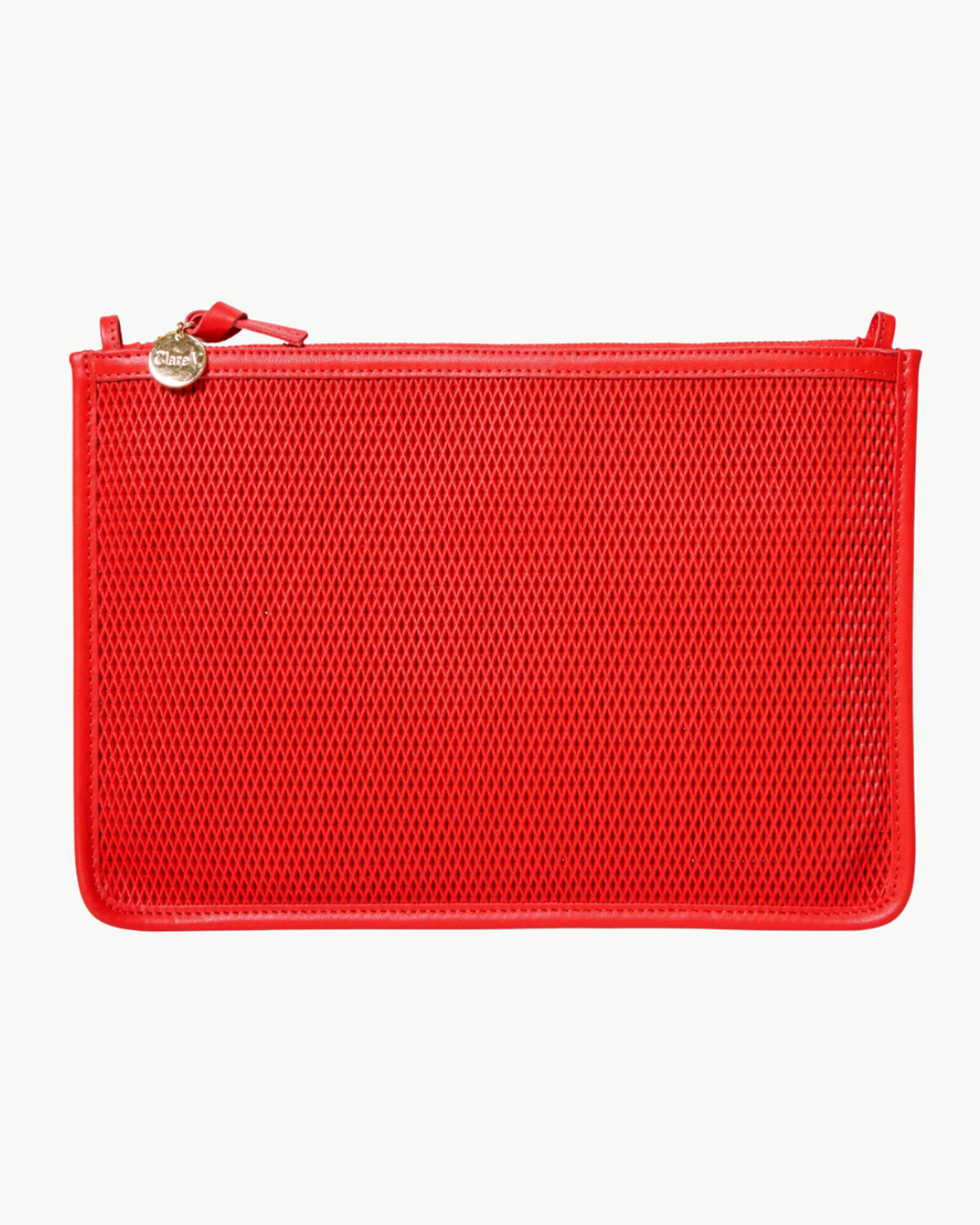 FOLDOVER CLUTCH W/ TABS DIAMOND PERF - Romi Boutique