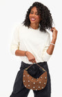 LUNE W/ STUDS IN CHOCO BAR - Romi Boutique
