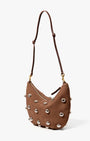 LUNE W/ STUDS IN CHOCO BAR - Romi Boutique