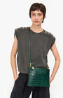 MARGOT DOUBLE SAC BRETELLE IN DEEP PINE - Romi Boutique