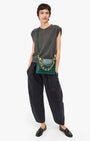 MARGOT DOUBLE SAC BRETELLE IN DEEP PINE - Romi Boutique