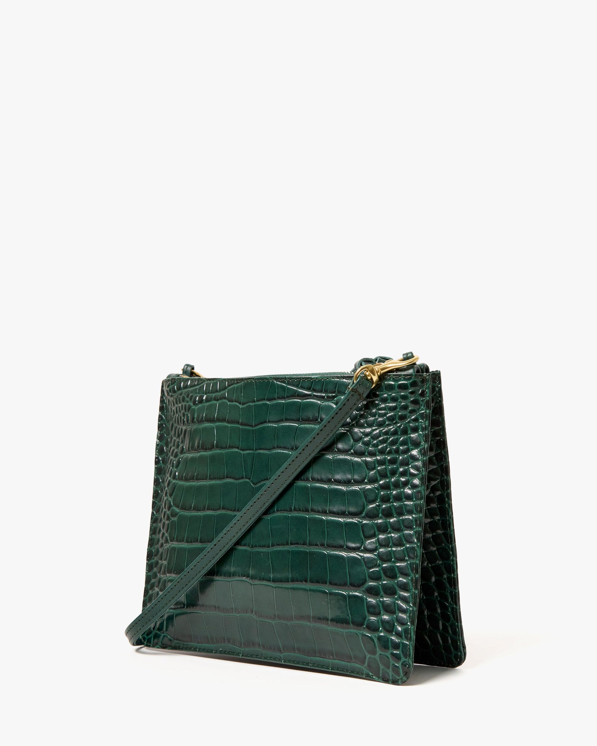 MARGOT DOUBLE SAC BRETELLE IN DEEP PINE - Romi Boutique