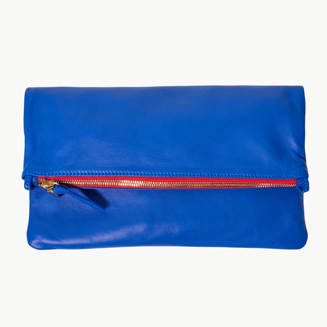 FOLDOVER CLUTCH W/ TABS L'ETE NAPPA - Romi Boutique