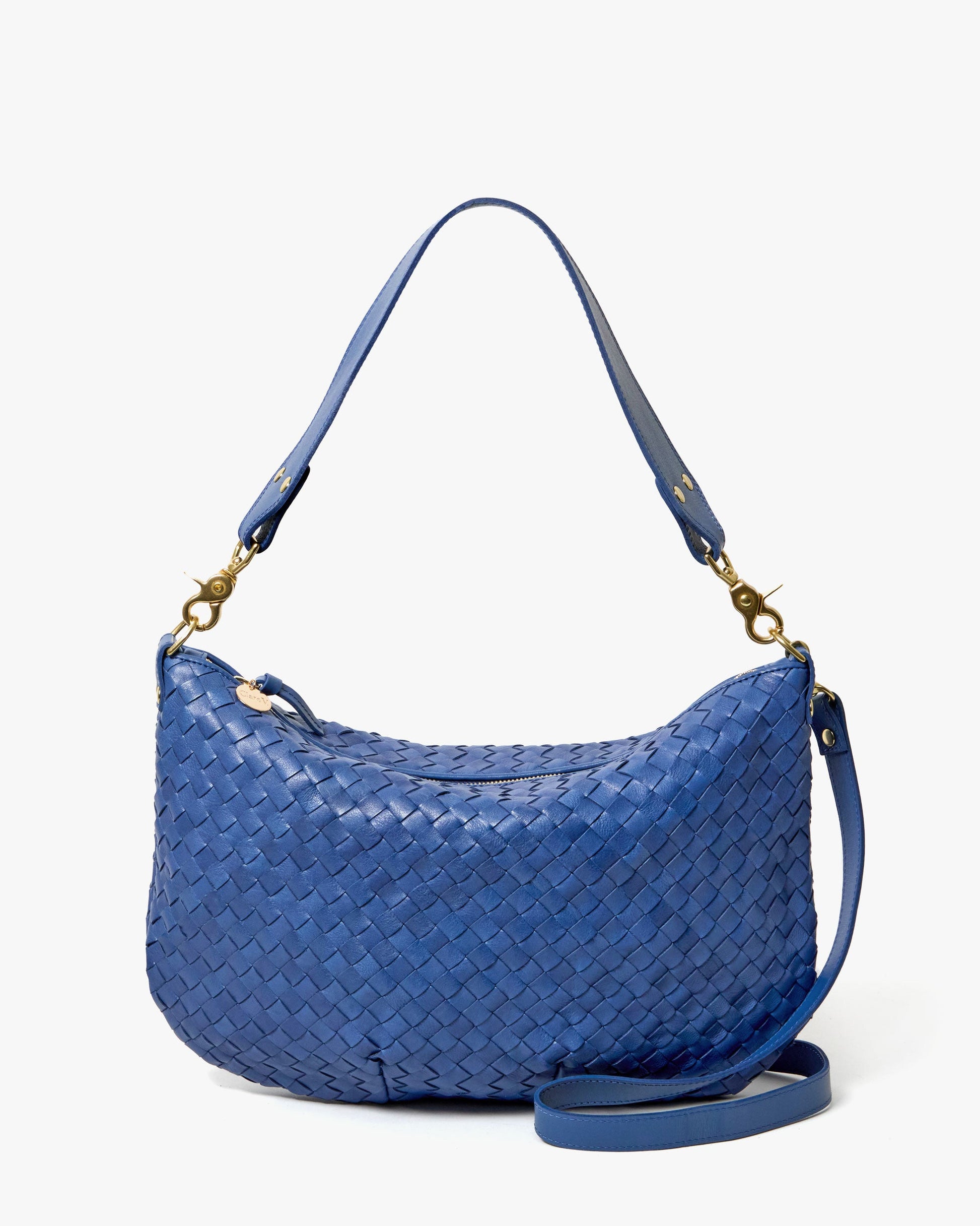 MOYEN MESSENGER MEDIUM WOVEN DIAGONAL by Clare V - Romi Boutique