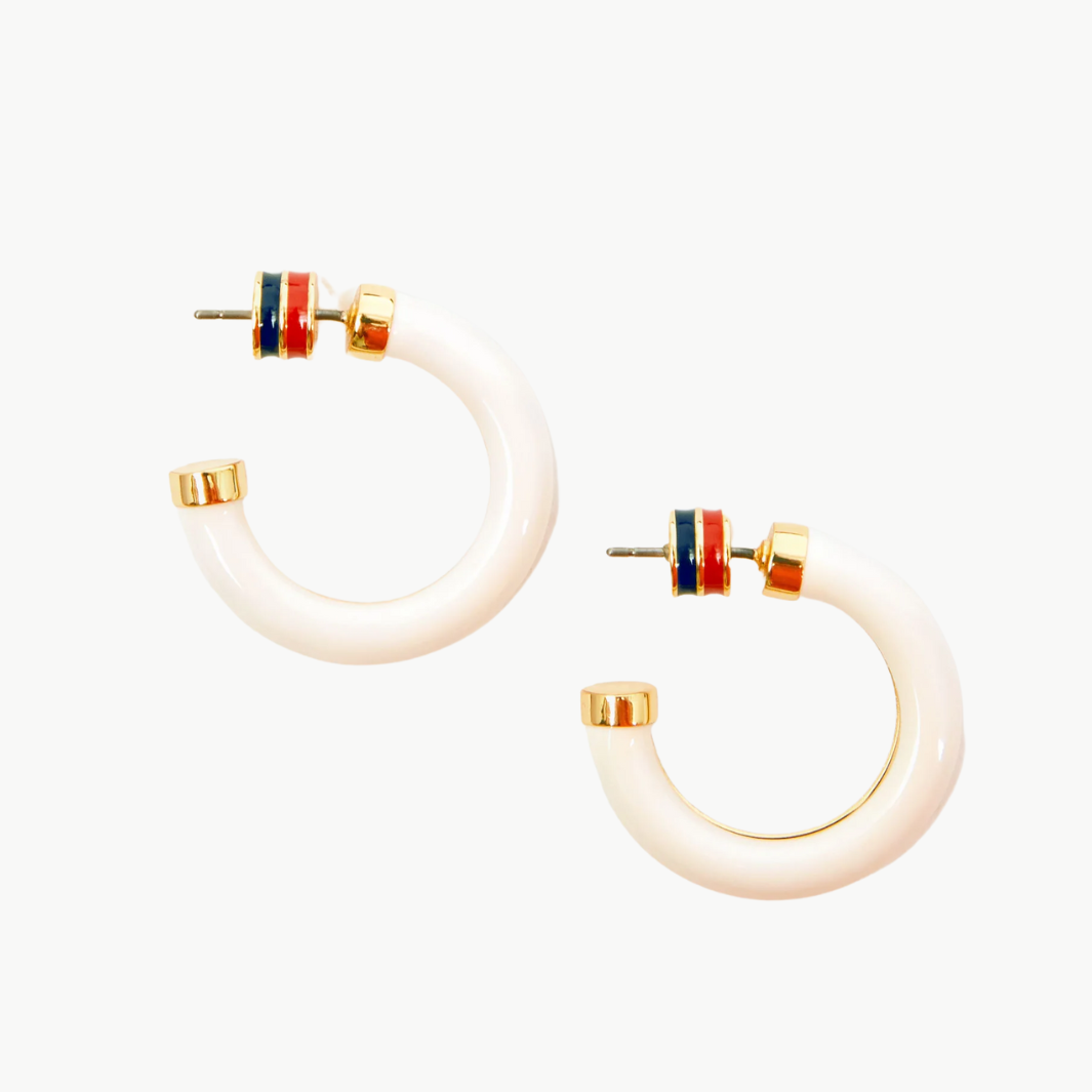 LE TUBE HOOP EARRINGS by Clare V - Romi Boutique