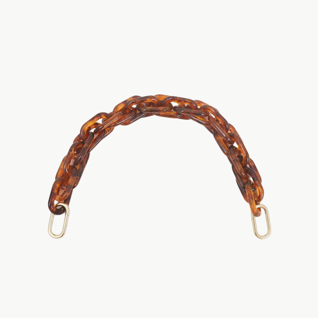 SHORTIE STRAP IN TORTOISE RESIN - Romi Boutique