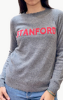 CUSTOM FRAYED CREW "STANFORD" IN KENSINGTON/LA SCALA - Romi Boutique