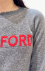 CUSTOM FRAYED CREW "STANFORD" IN KENSINGTON/LA SCALA - Romi Boutique