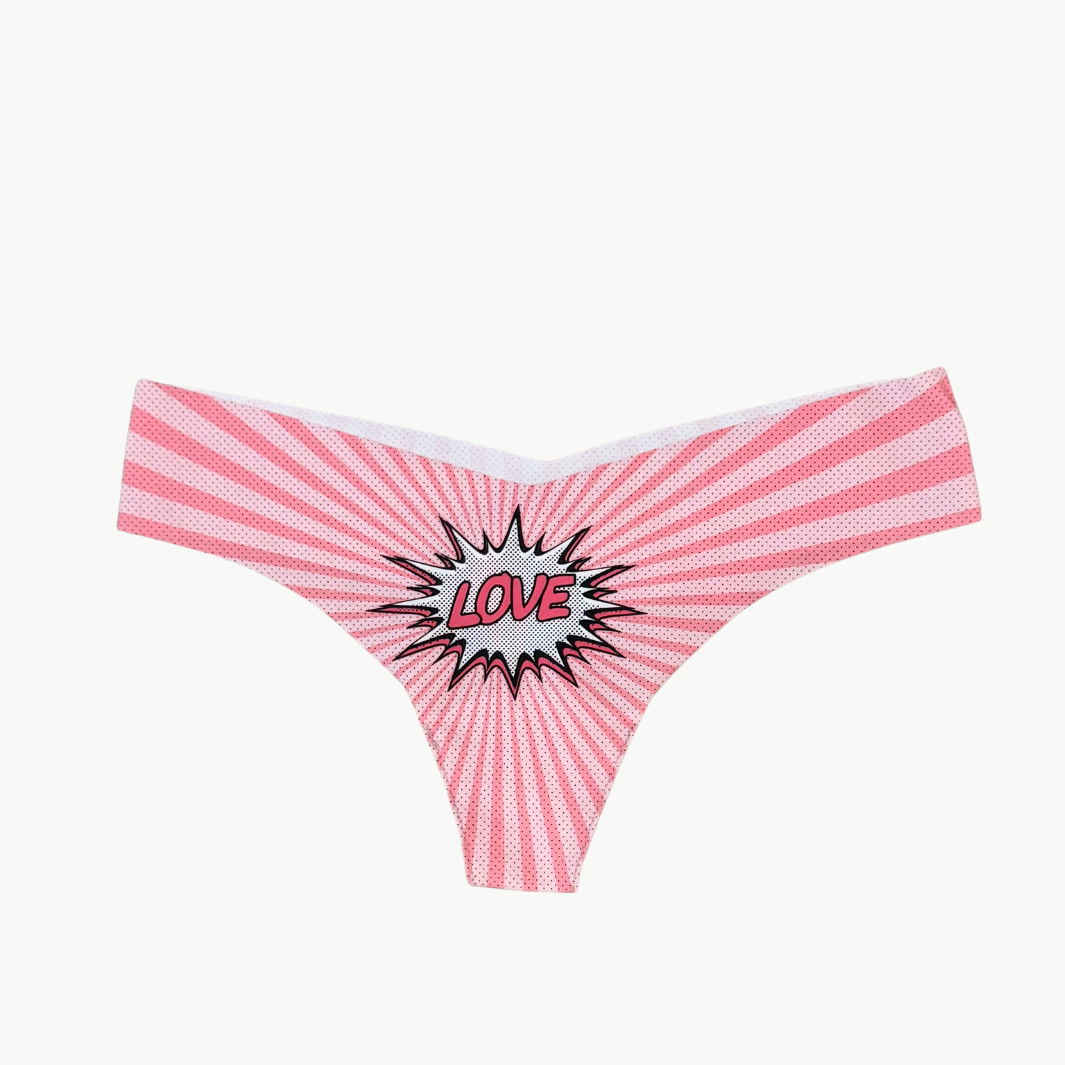 CLASSIC PHOTO-OP THONG IN LOVE by Commando - Romi Boutique