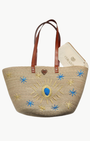 EVIL EYE TOTE IN BLUE - Romi Boutique
