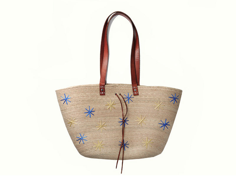 EVIL EYE TOTE IN BLUE - Romi Boutique