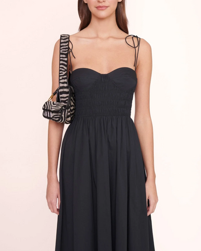 TOMMY BEADED BAG IN BLACK/WHITE - Romi Boutique