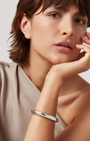 Jenny Bird GIA MEGA BANGLE IN RHODIUM at Romi Boutique