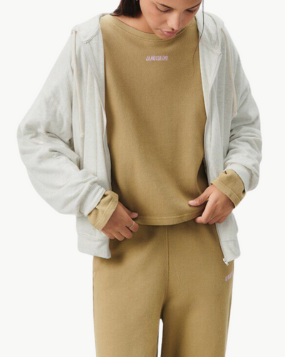 WOMEN'S HOODIE YPAWOOD IN HEATHER GREY