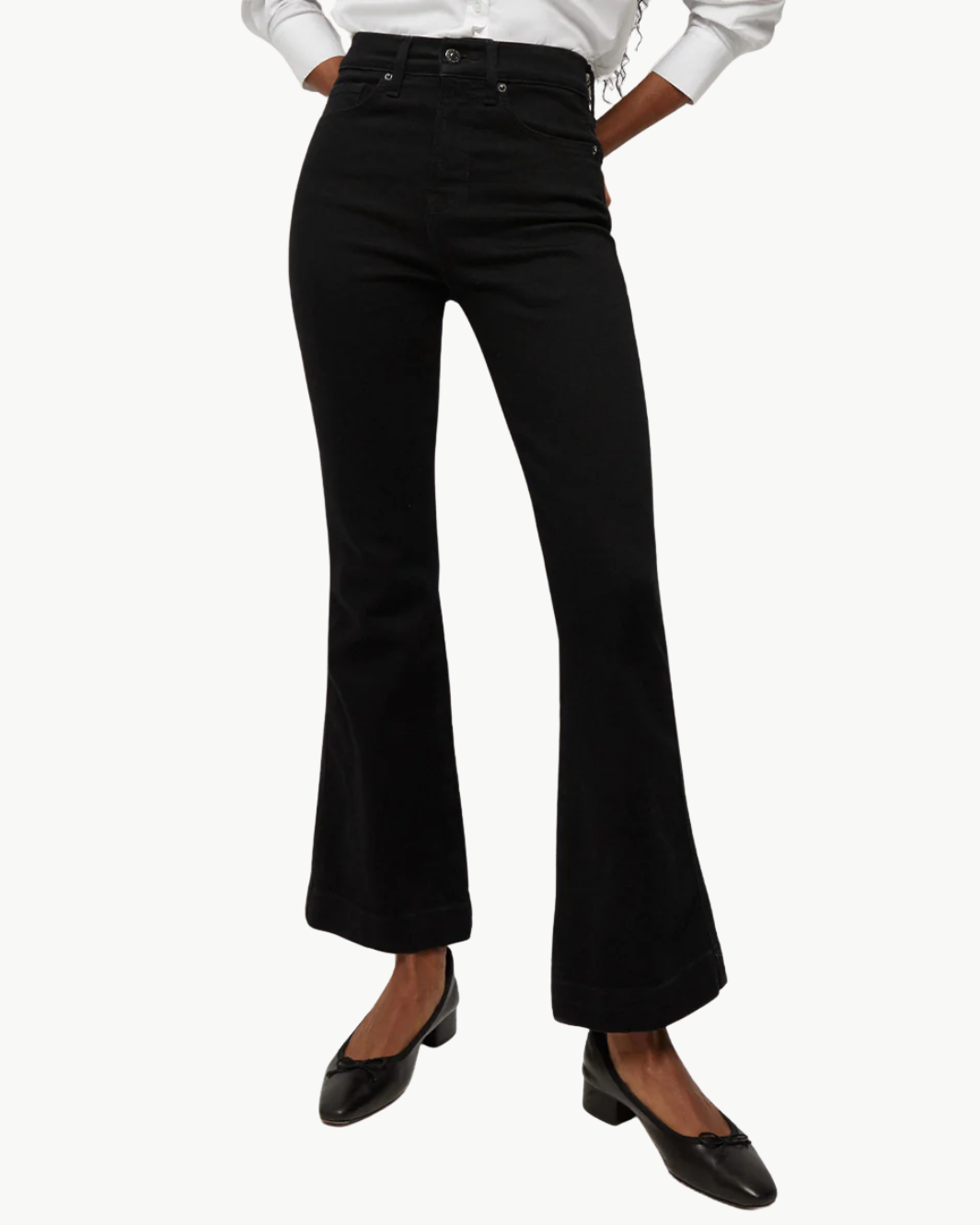 CARSON HIGH RISE ANKLE FLARE IN ONYX