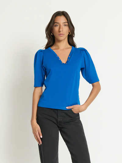 NAHAL TOP IN SAPPHIRE - Romi Boutique