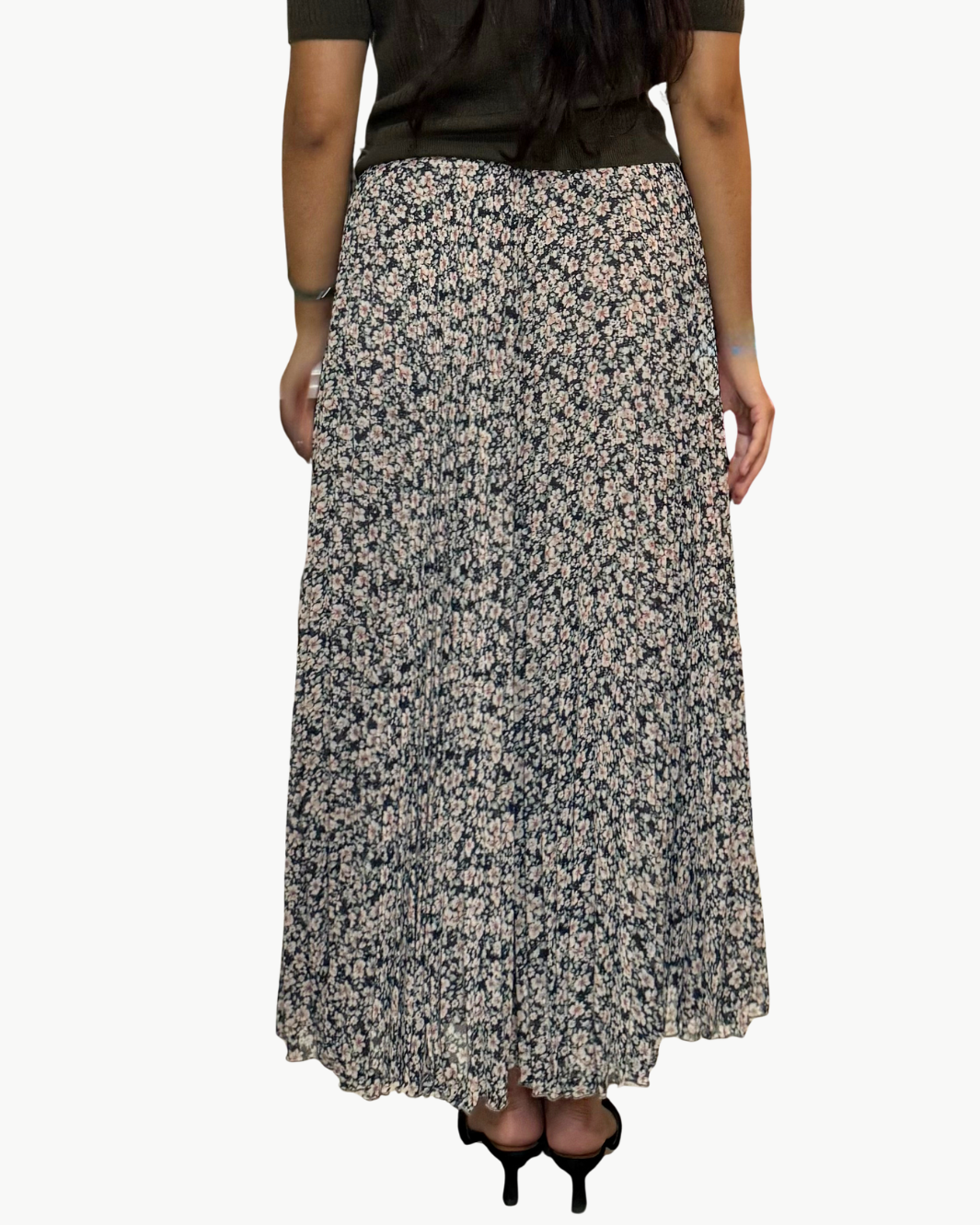 CHIFFON SKIRT IN FLORAL PRINT - Romi Boutique