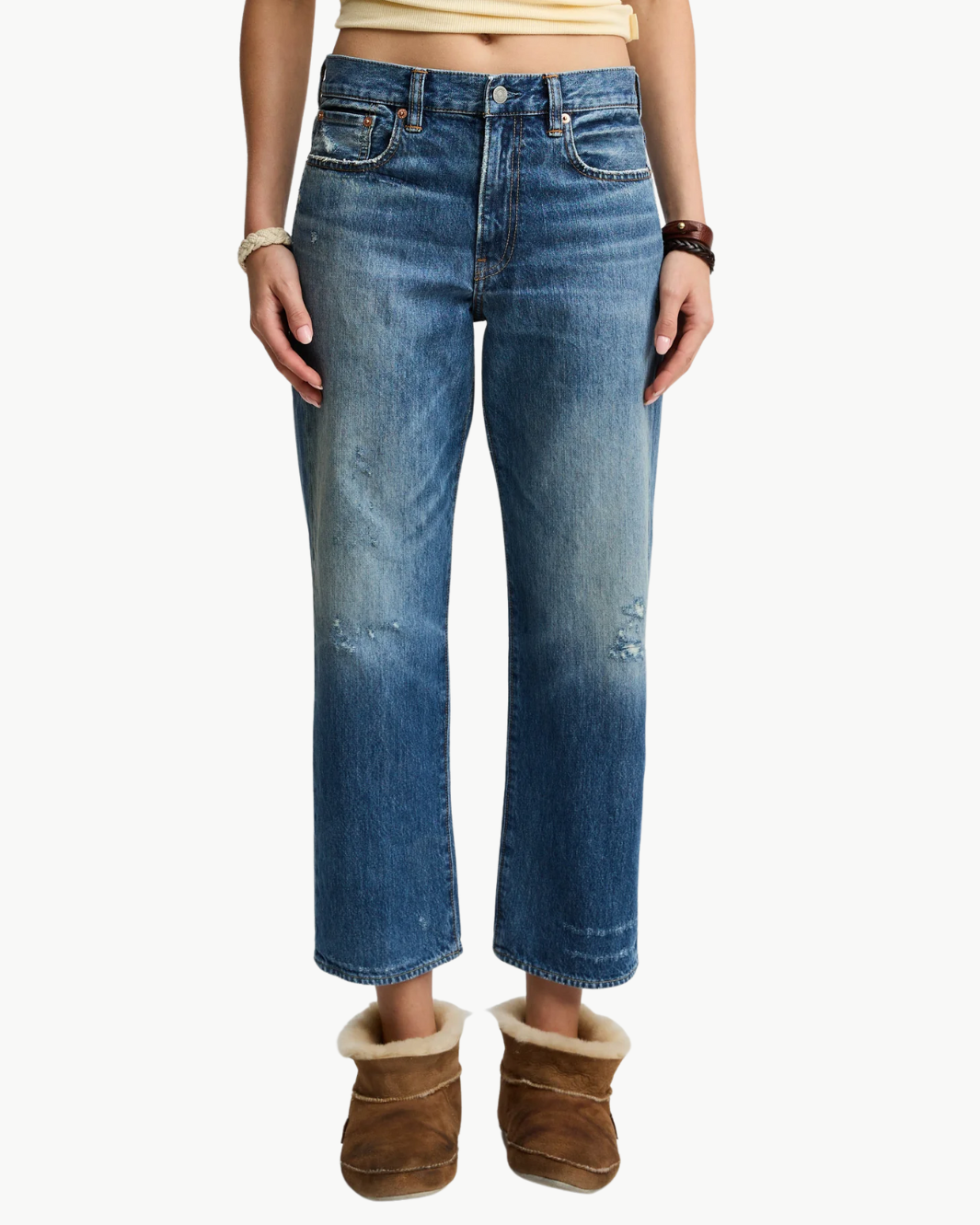 LINDSAY SLIM BOYFRIEND JEAN IN FENMORE BLUE