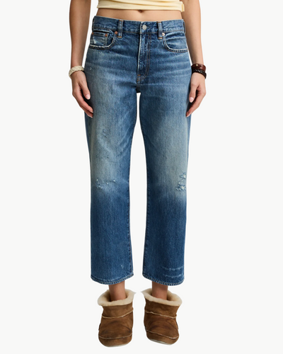 LINDSAY SLIM BOYFRIEND JEAN IN FENMORE BLUE