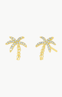 EF Collection Diamond Wild Palm Stud Earring at Romi Boutique