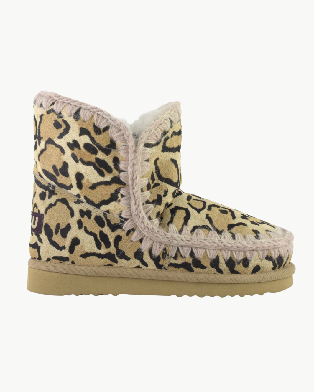 Mou ESKIMO IN BIG LEOPARD SAND at Romi Boutique