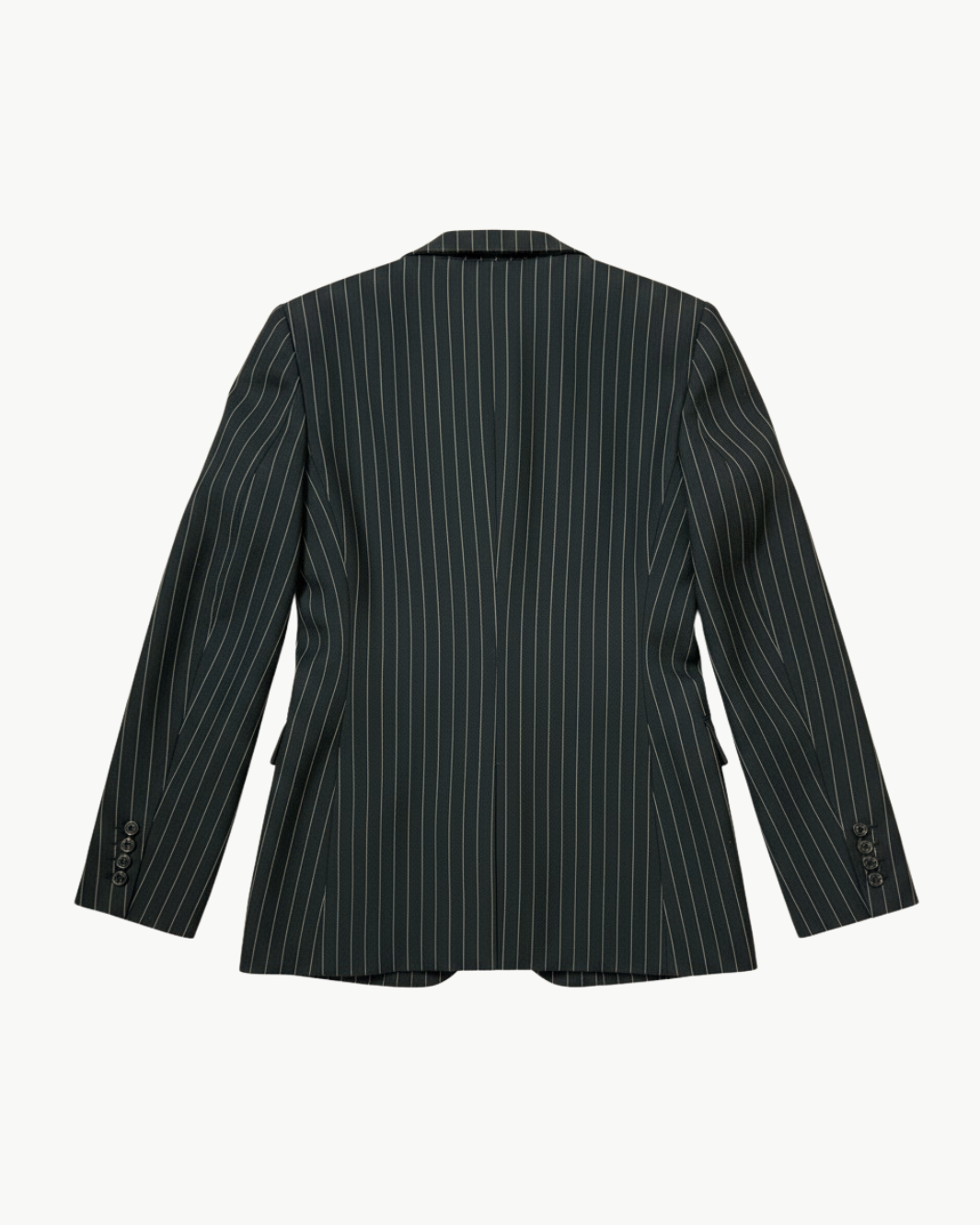 ANABEL TAILORED JACKET IN BLACK PINSTRIPE - Romi Boutique