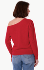 Minnie Rose COTTON CASHMERE OFF THE SHOULDER TOP at Romi Boutique