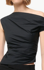 Staud PHARE SILK TOP at Romi Boutique