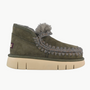 Mou ESKIMO BOUNCE SNEAKER IN BLACK OLIVE at Romi Boutique