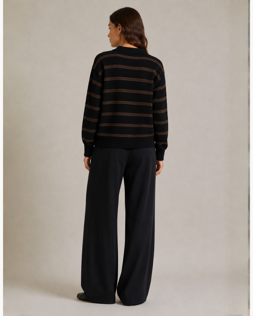 Cashmere Striped Cardigan
