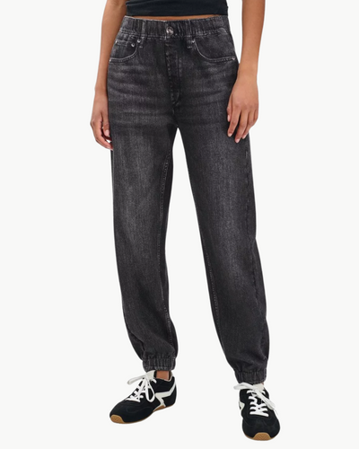 MIRAMAR TERRY JOGGER PANT IN FADED BLACK