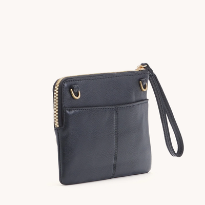 NASH SMALL IN BLACK/BRUSHED GOLD RED ZIP