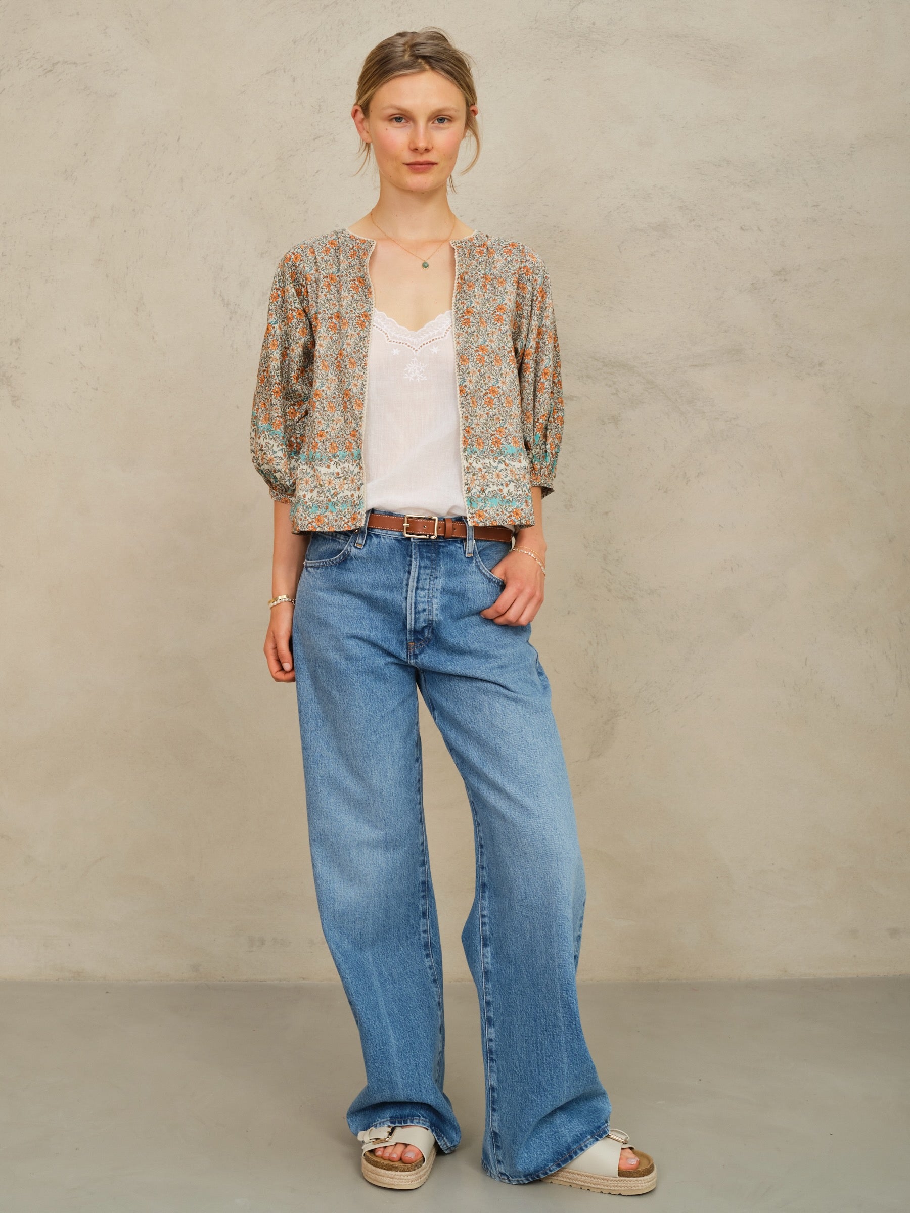 Mabe Jaci Print Jacket at Romi Boutique