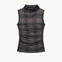 Mesh Sleeveless Twist Top