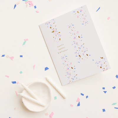 HAPPY BIRTHDAY CONFETTI GREETING CARD - Romi Boutique